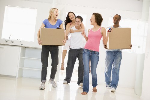 Removal team preparing for a house move in Earls Court