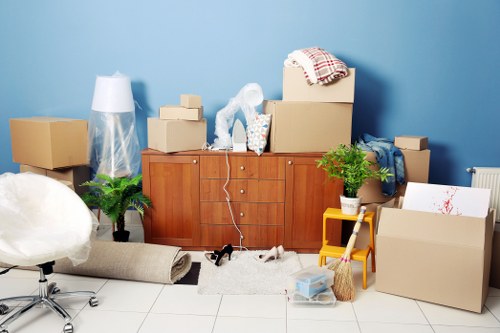 Van loading and removals service illustration