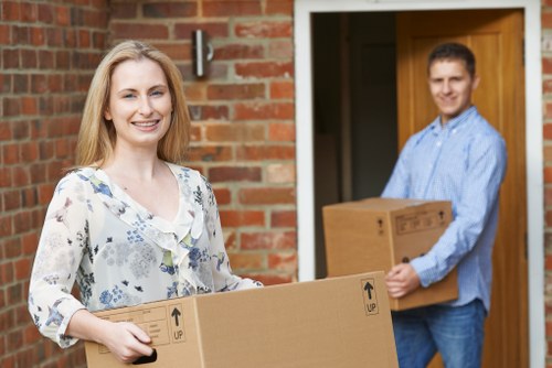 Careful handling of boxes and furniture during a move